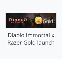 Diablo Immortal x Razer Gold launch